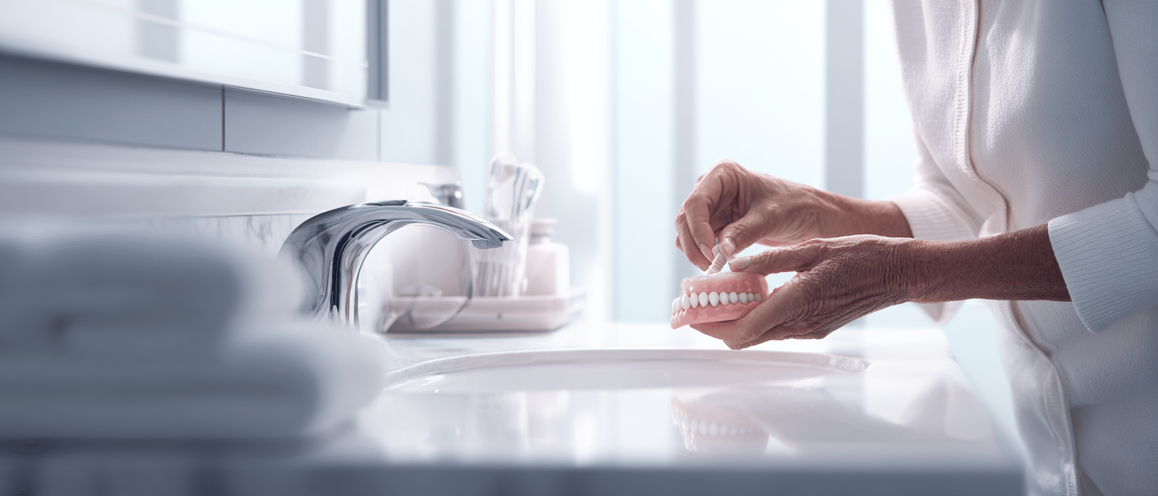 How to clean dentures without damaging them